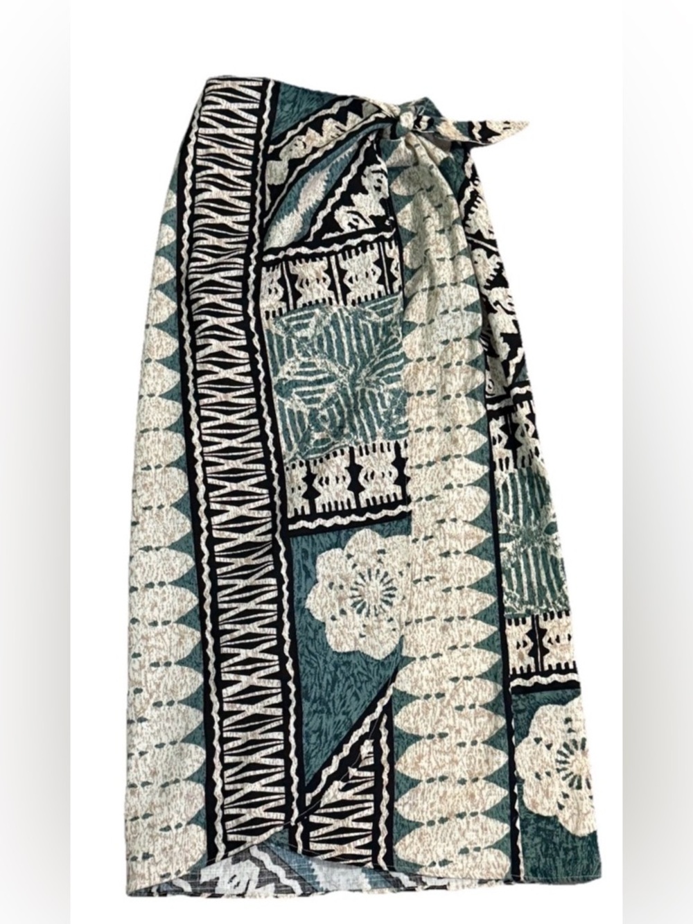 Hilo Hattie Vintage Cotton  Wrap Hawaiian Midi Skirt Women's size small